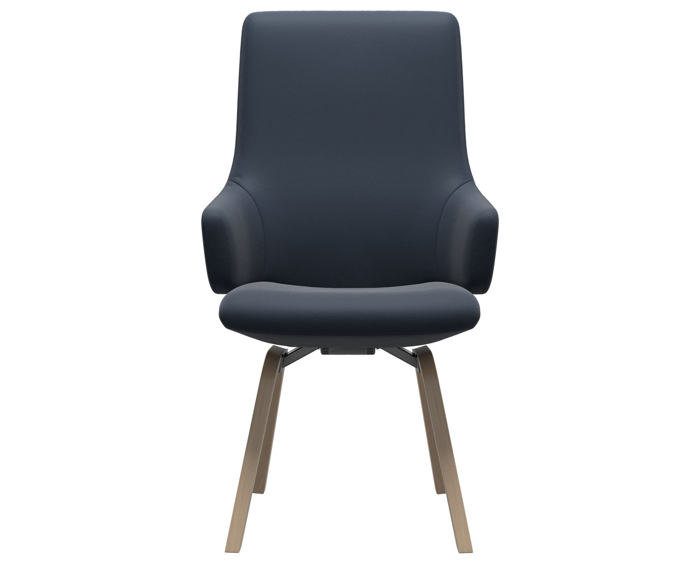 Laurel | High Back Dining Chair with D200 Slanted Legs with Arms