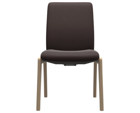 Laurel | Low Back Dining Chair with D100 Vertical Legs