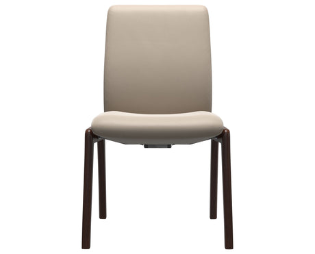 Laurel | Low Back Dining Chair with D100 Vertical Legs