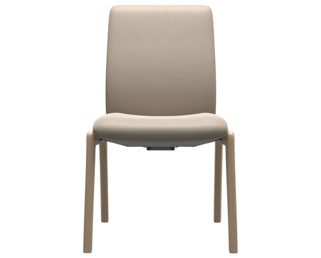Laurel | Low Back Dining Chair with D100 Vertical Legs