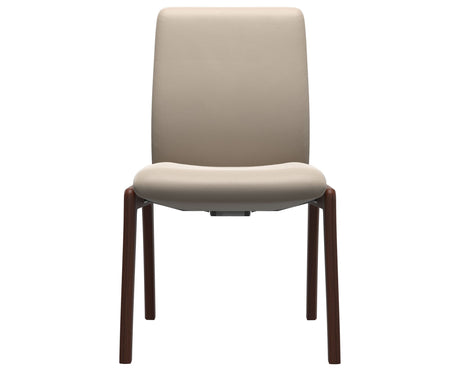 Laurel | Low Back Dining Chair with D100 Vertical Legs