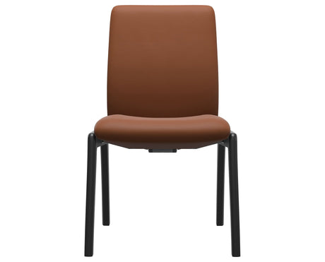 Laurel | Low Back Dining Chair with D100 Vertical Legs