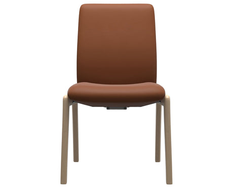 Laurel | Low Back Dining Chair with D100 Vertical Legs
