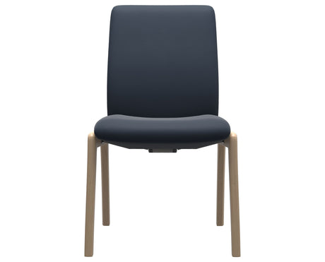 Laurel | Low Back Dining Chair with D100 Vertical Legs