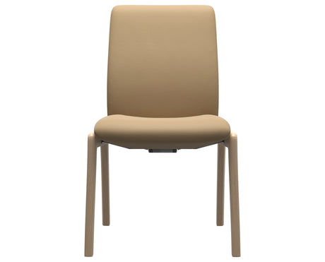 Laurel | Low Back Dining Chair with D100 Vertical Legs