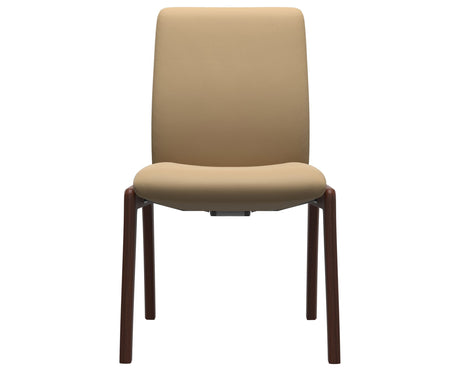 Laurel | Low Back Dining Chair with D100 Vertical Legs