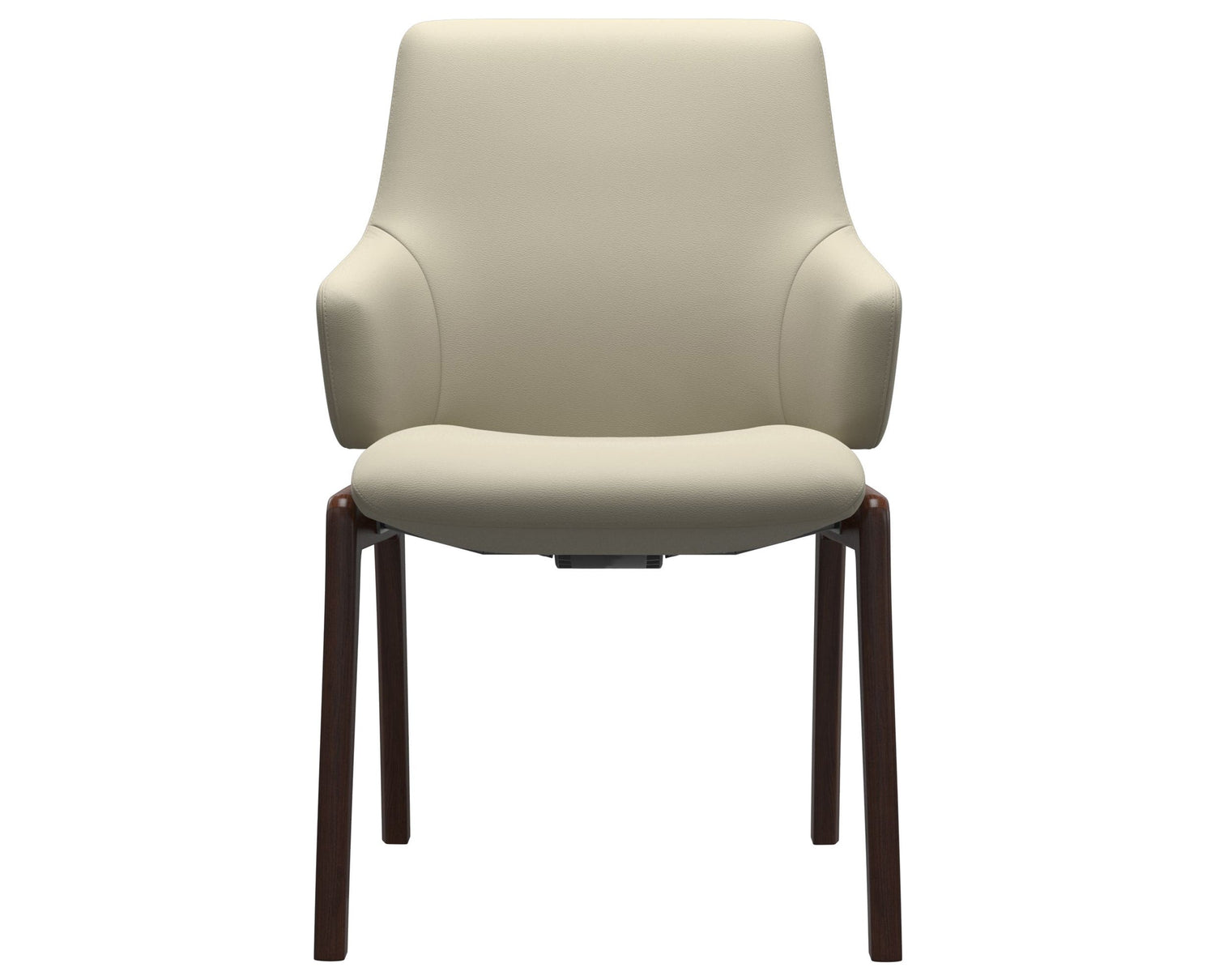 Laurel | Low Back Dining Chair with D100 Vertical Legs with Arms