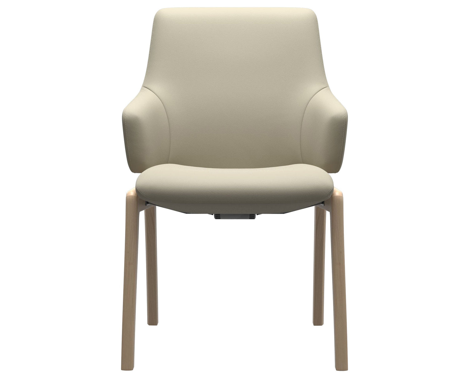 Laurel | Low Back Dining Chair with D100 Vertical Legs with Arms