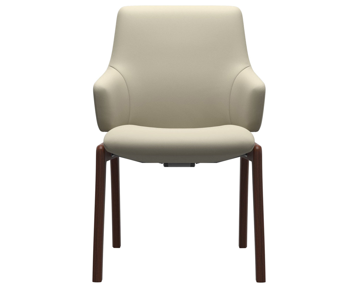 Laurel | Low Back Dining Chair with D100 Vertical Legs with Arms