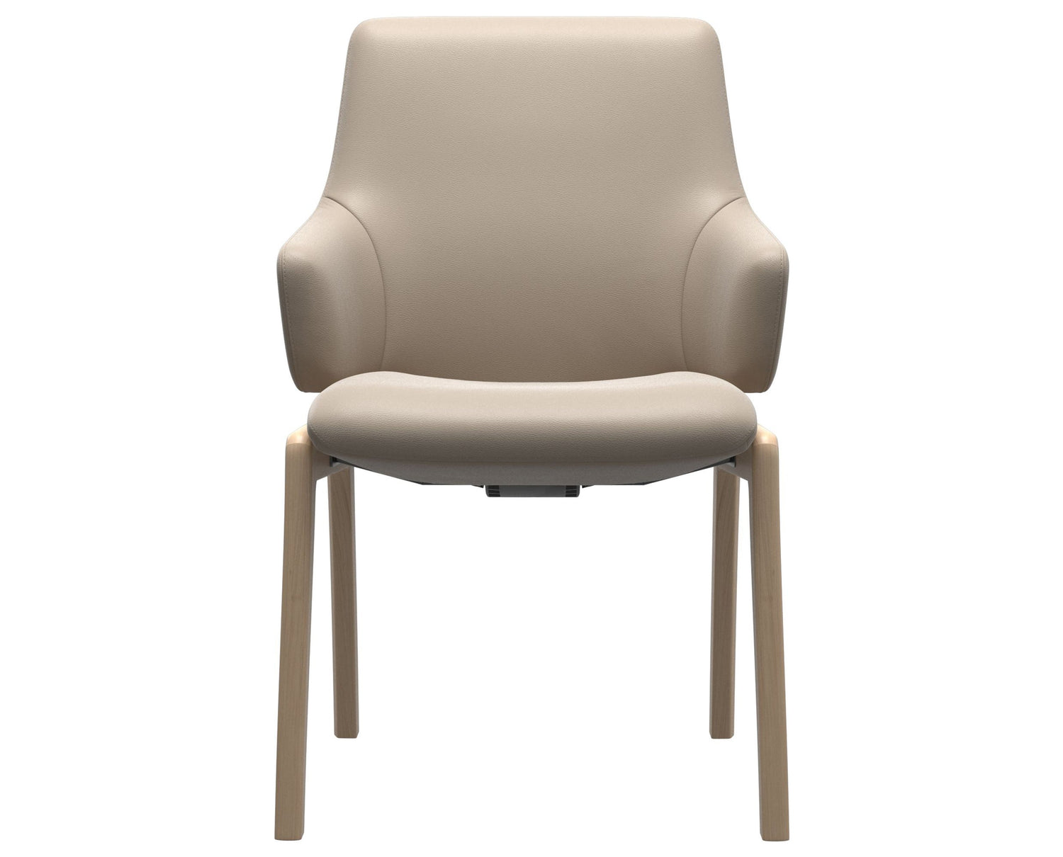 Laurel | Low Back Dining Chair with D100 Vertical Legs with Arms