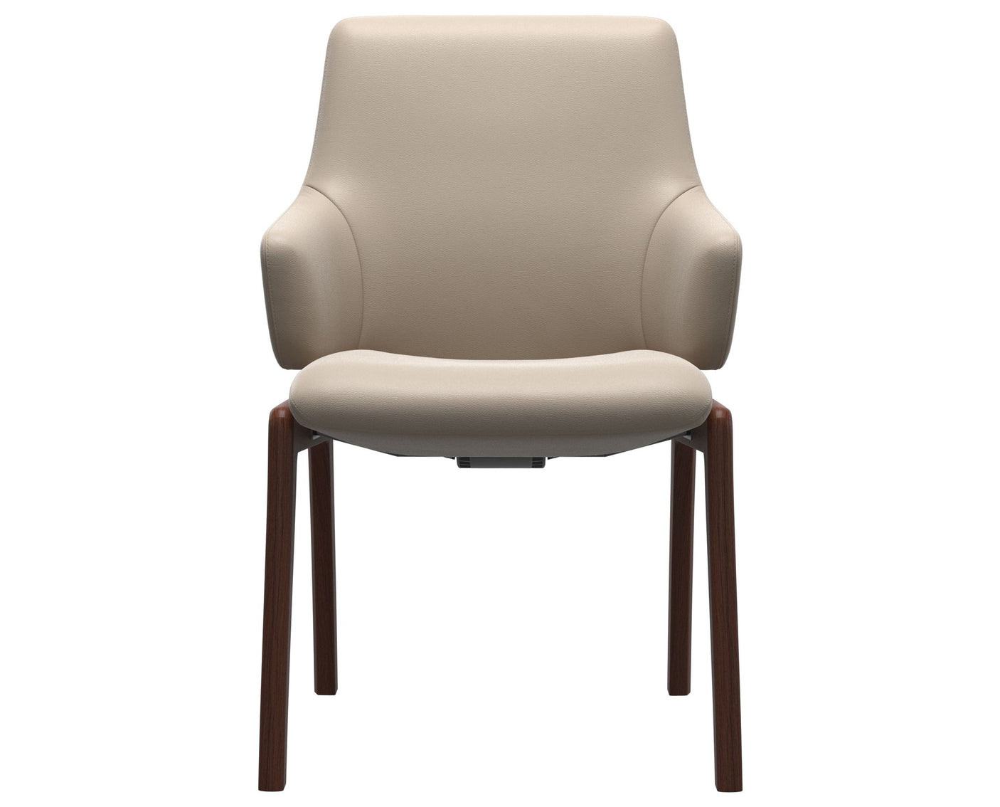 Laurel | Low Back Dining Chair with D100 Vertical Legs with Arms