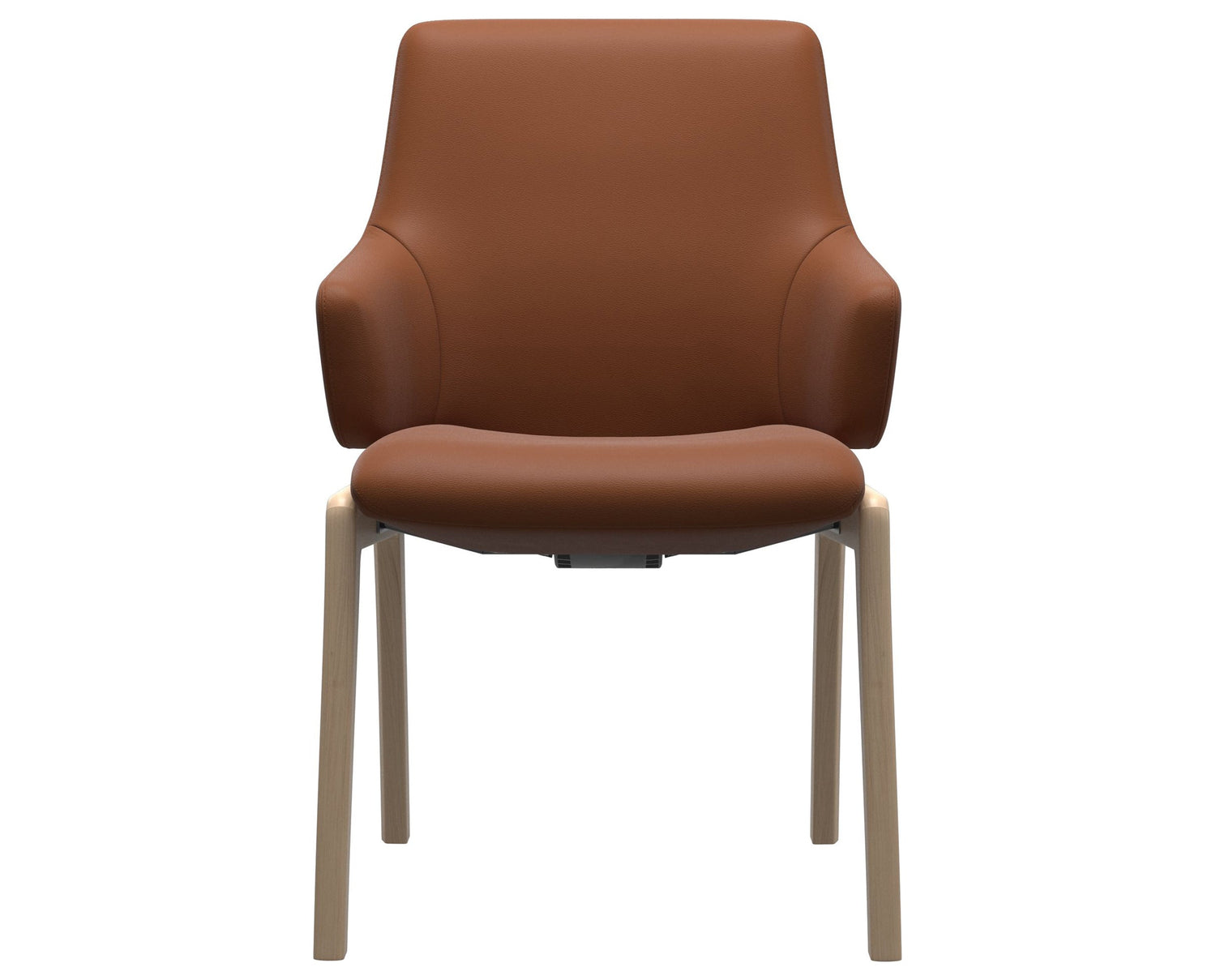 Laurel | Low Back Dining Chair with D100 Vertical Legs with Arms