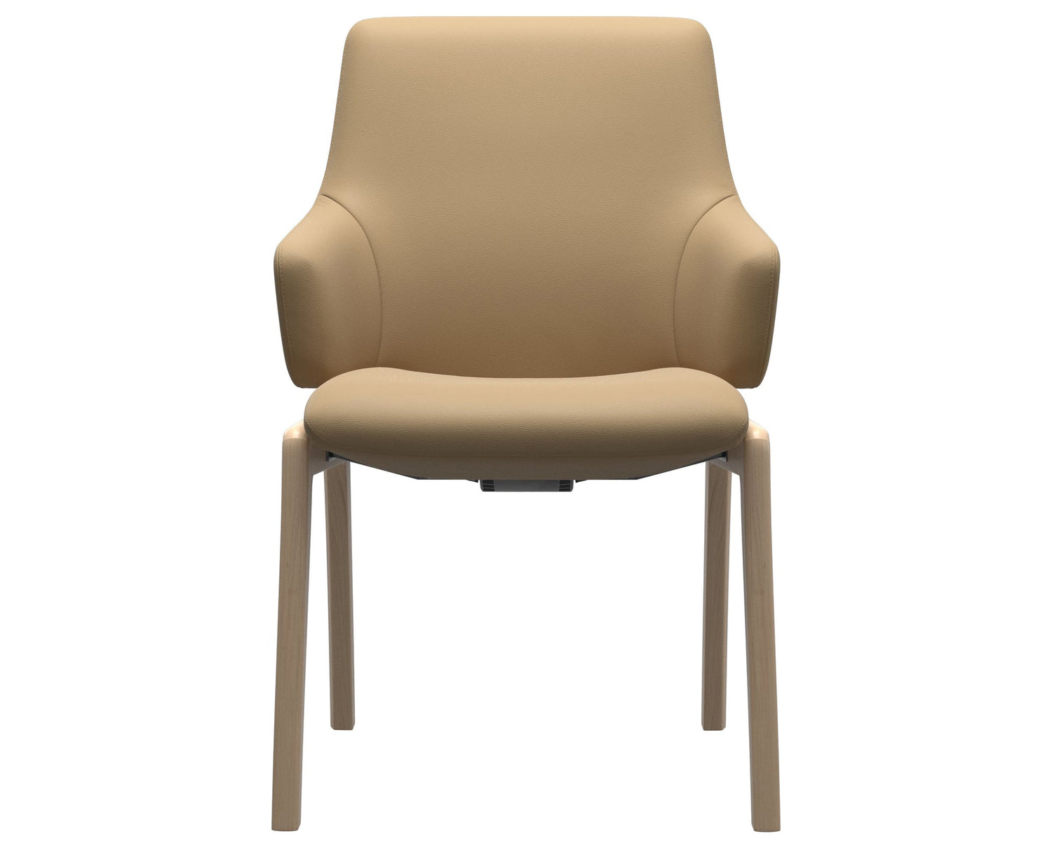 Laurel | Low Back Dining Chair with D100 Vertical Legs with Arms