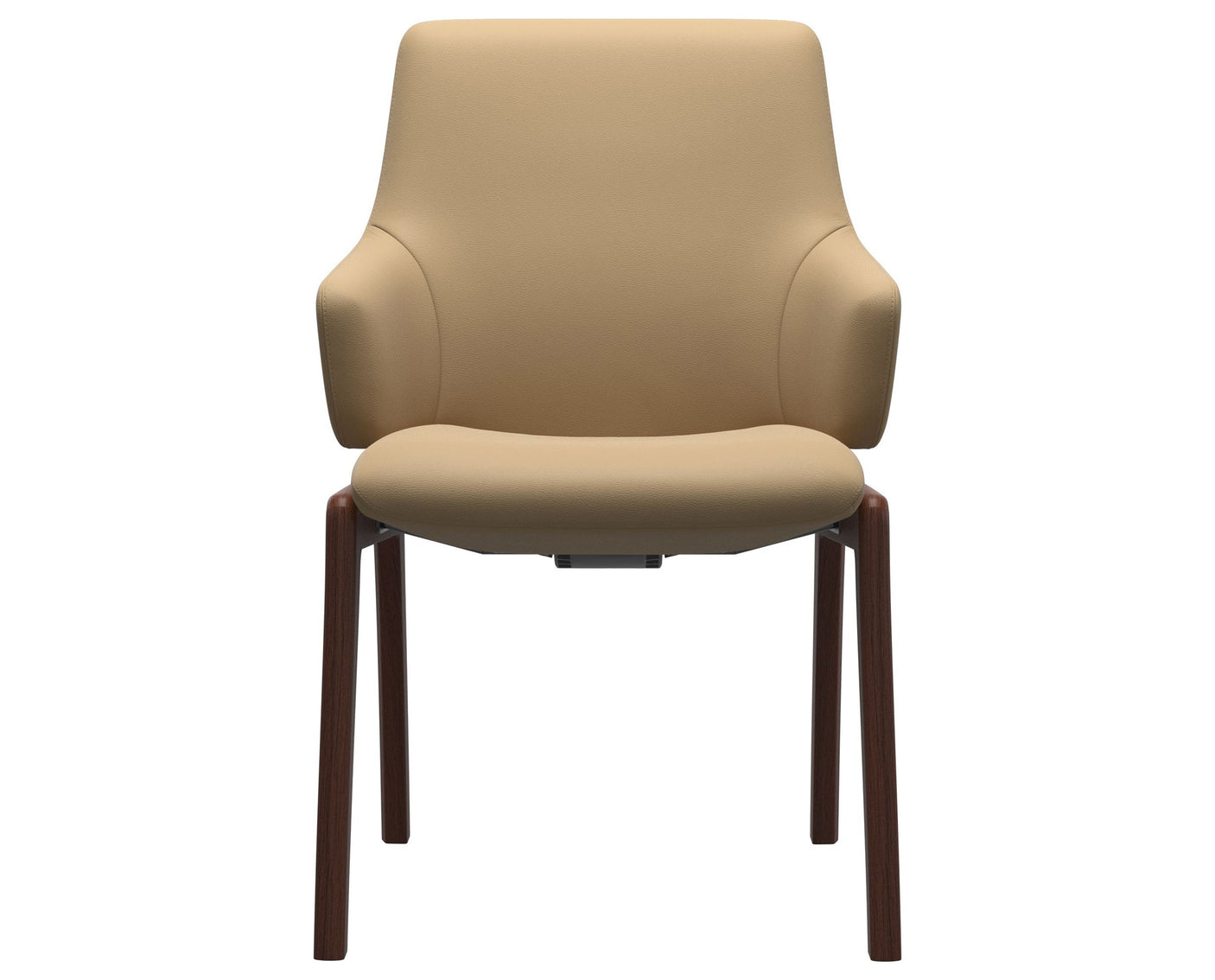 Laurel | Low Back Dining Chair with D100 Vertical Legs with Arms