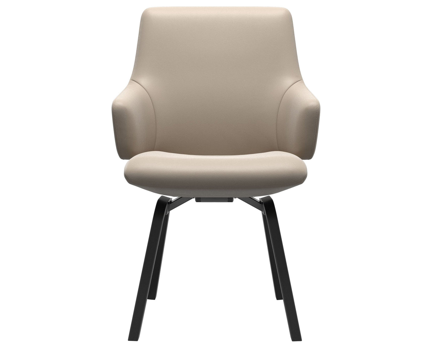Laurel | Low Back Dining Chair with D200 Slanted Legs with Arms