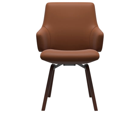 Laurel | Low Back Dining Chair with D200 Slanted Legs with Arms