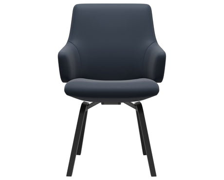 Laurel | Low Back Dining Chair with D200 Slanted Legs with Arms