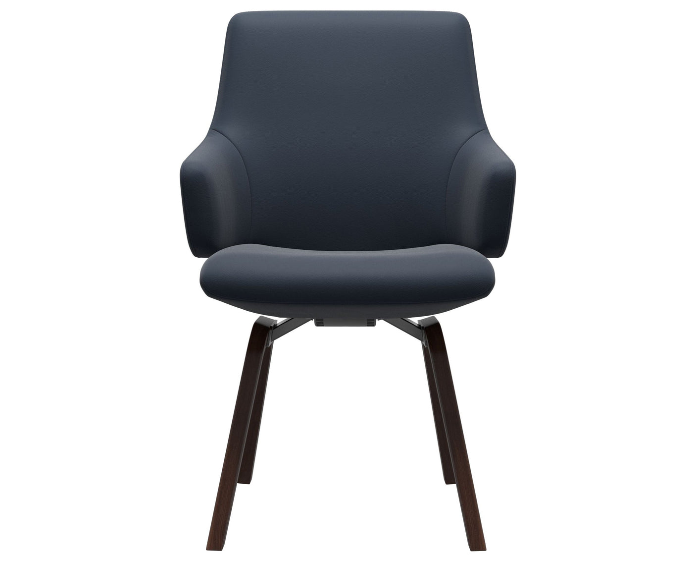 Laurel | Low Back Dining Chair with D200 Slanted Legs with Arms