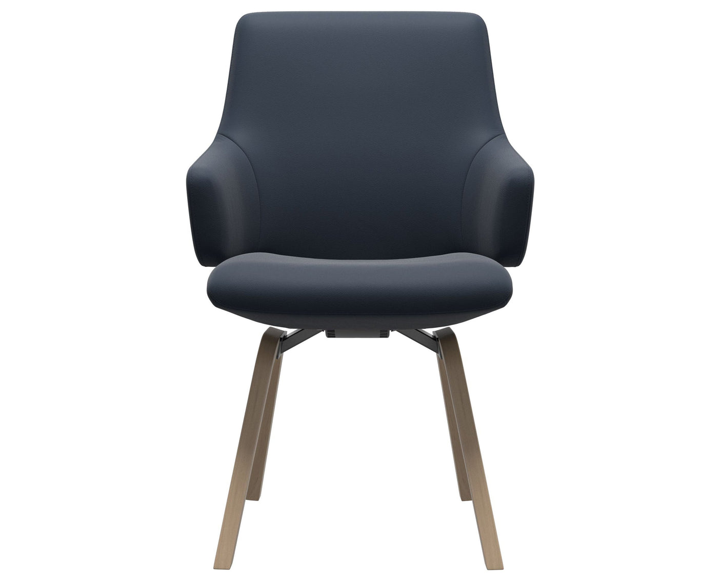 Laurel | Low Back Dining Chair with D200 Slanted Legs with Arms