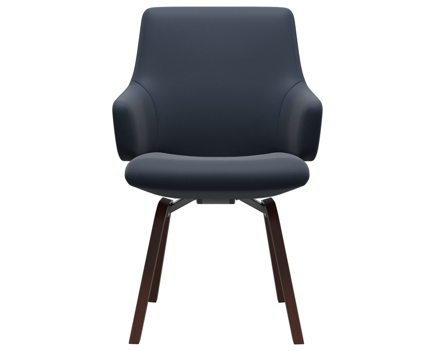 Laurel | Low Back Dining Chair with D200 Slanted Legs with Arms