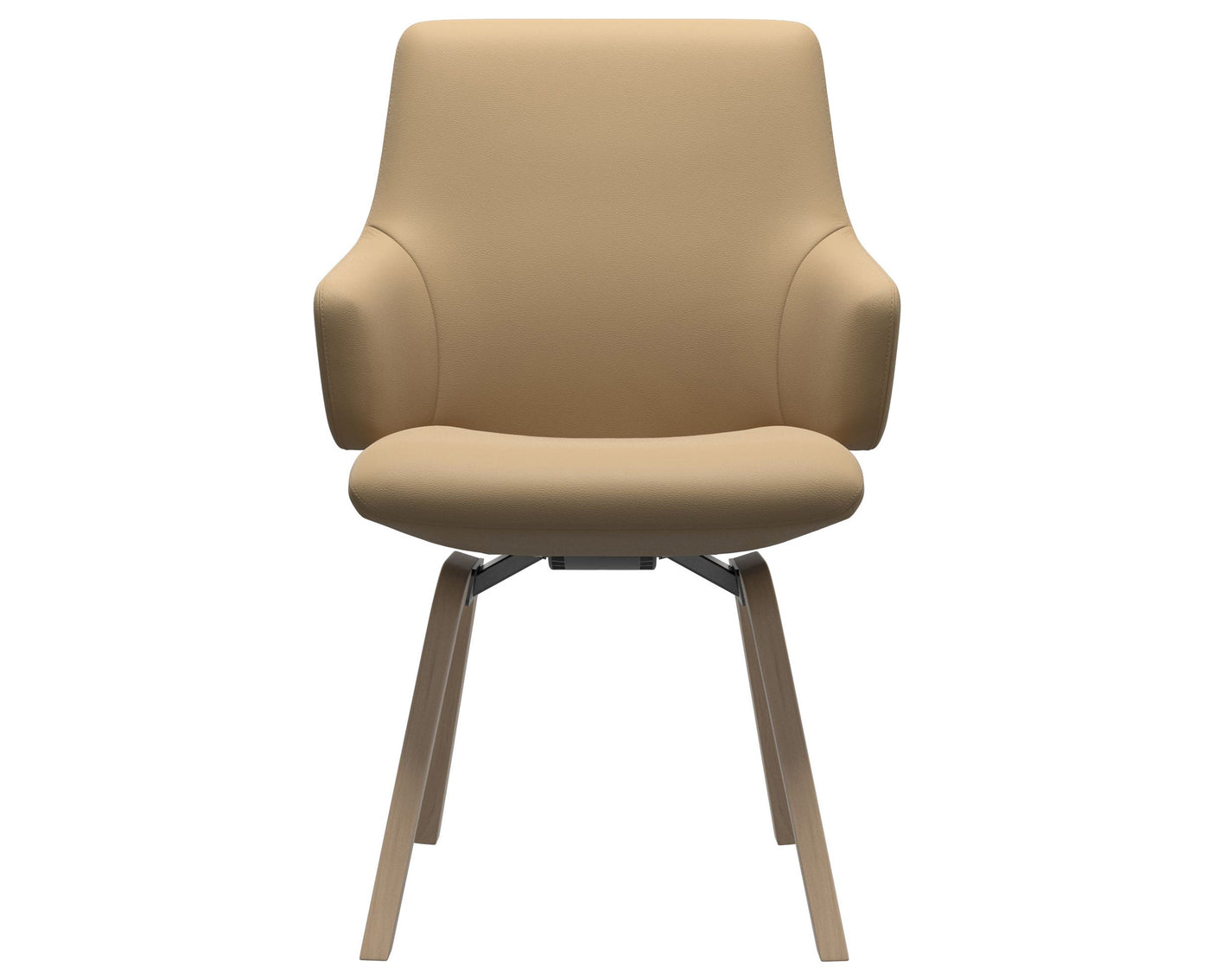 Laurel | Low Back Dining Chair with D200 Slanted Legs with Arms