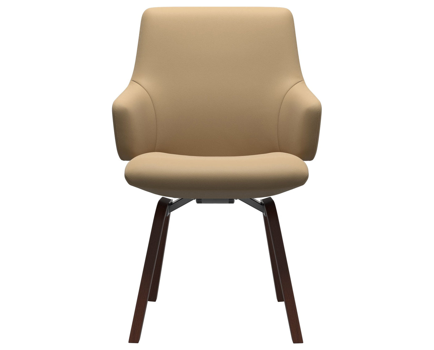 Laurel | Low Back Dining Chair with D200 Slanted Legs with Arms