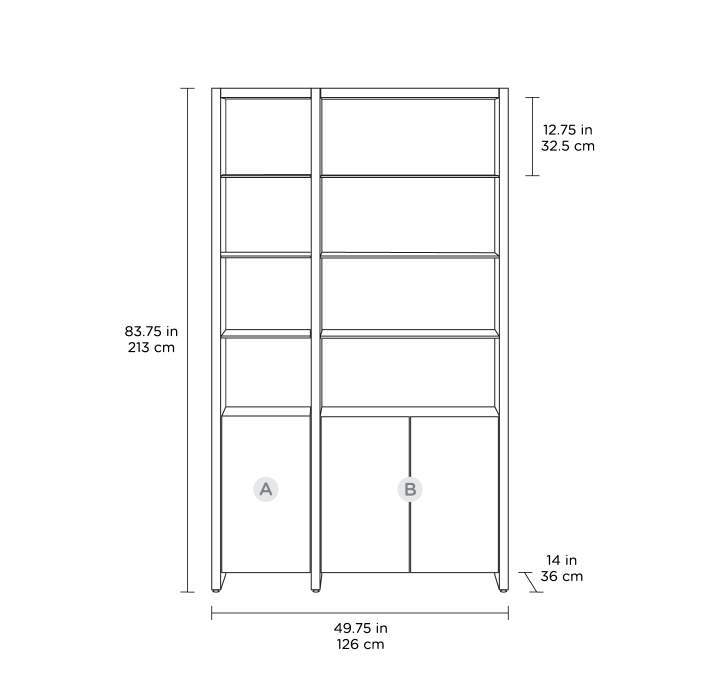 Linea | 2-Shelf System
