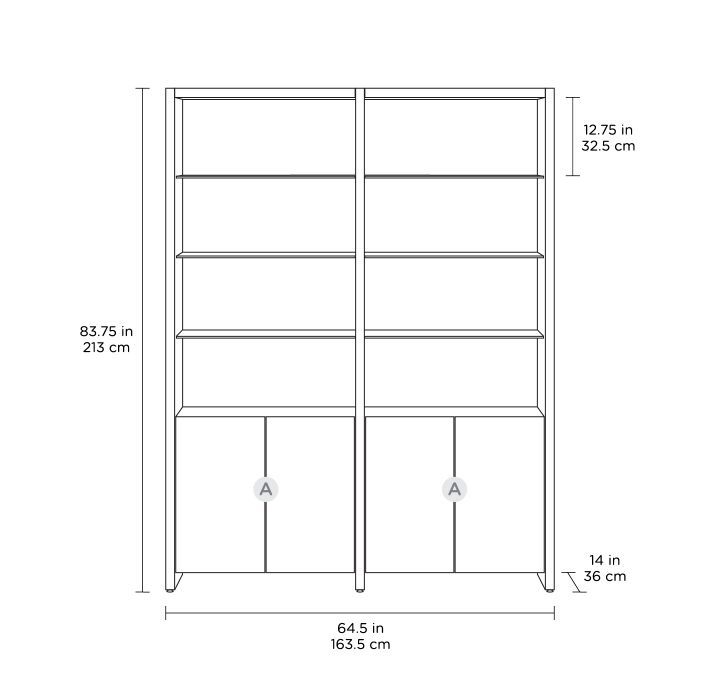 Linea | 2-Shelf System