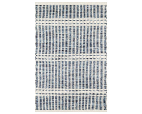 Rug with a Malta Handwoven pattern on a plain background
