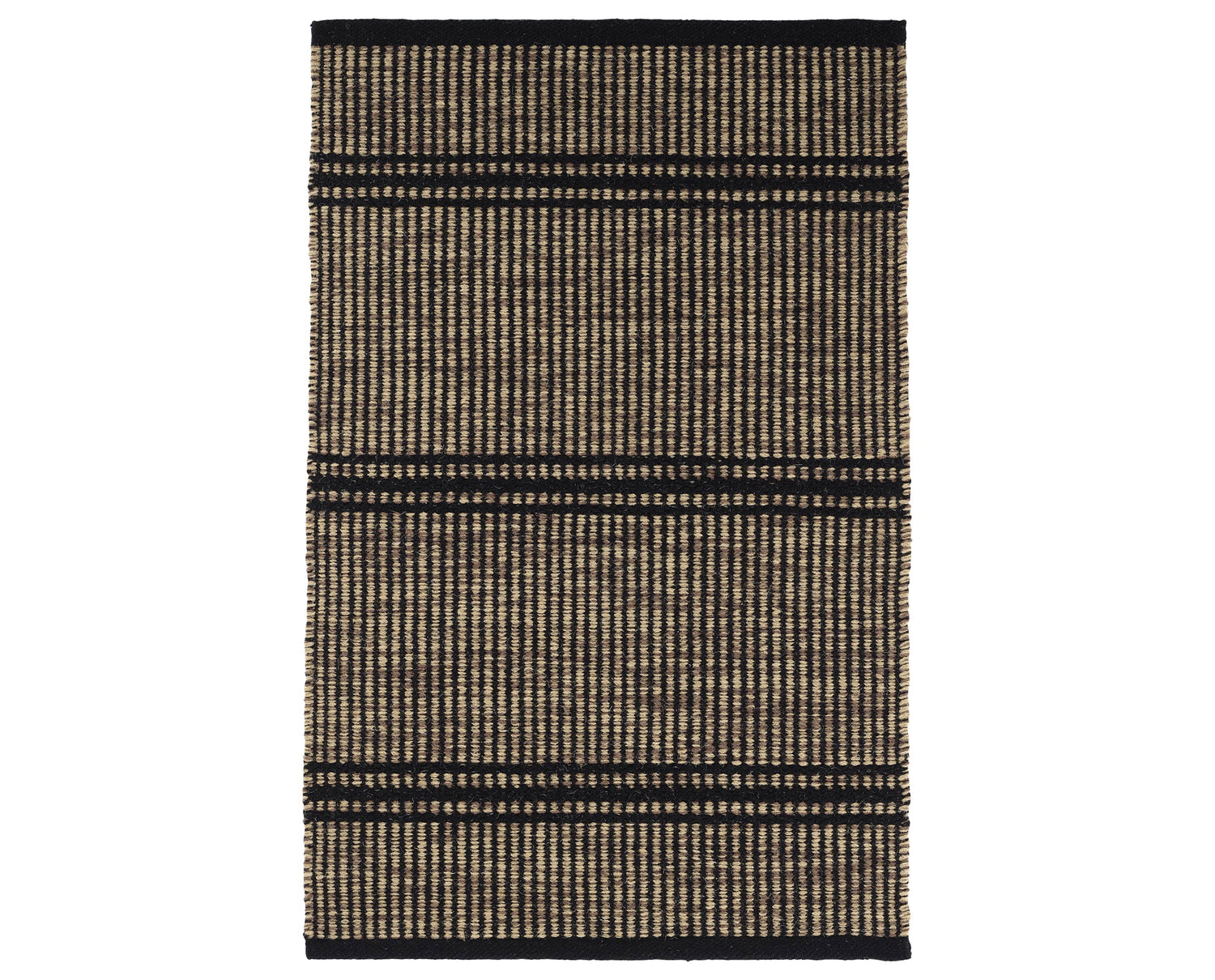 Rug with a Malta Handwoven pattern on a plain background