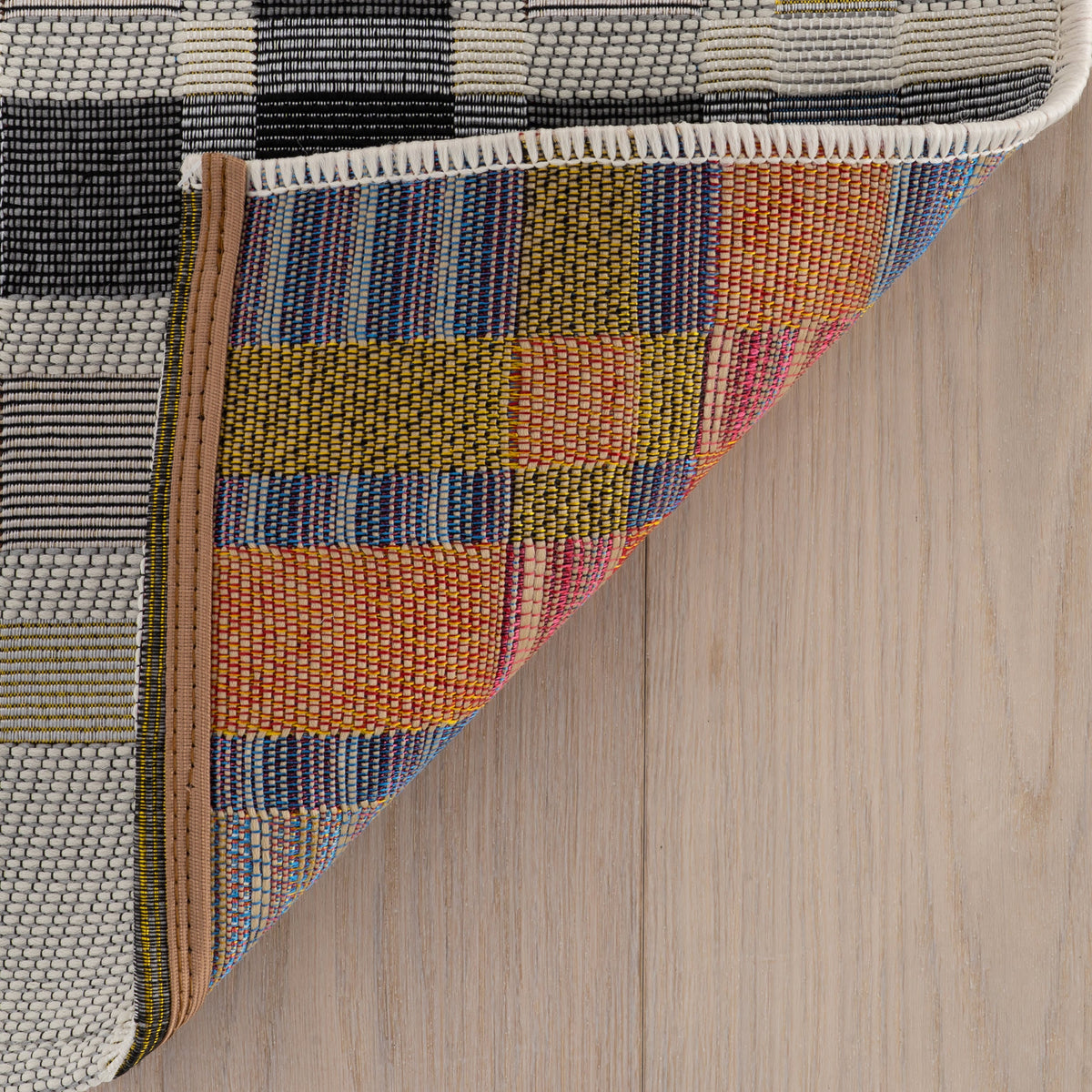 Dash & Albert Mesael Modern Plaid Indoor Rug in Blue, photo 4