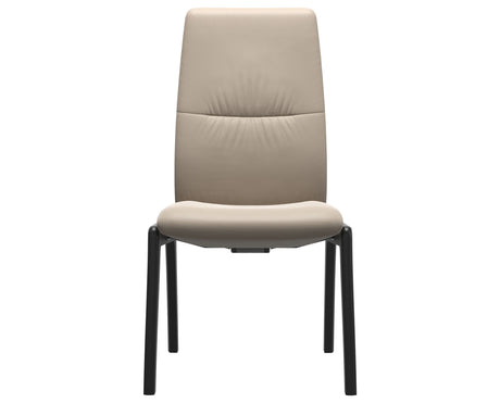 Mint | High Back Dining Chair with D100 Vertical Legs