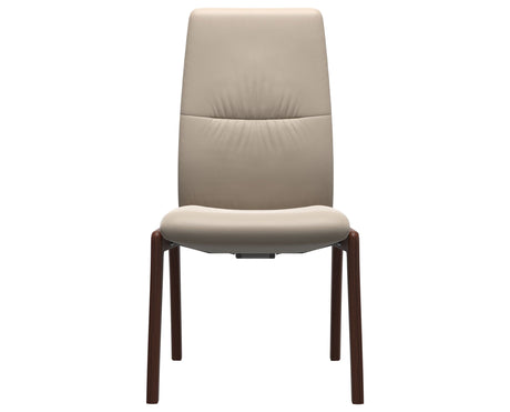 Mint | High Back Dining Chair with D100 Vertical Legs