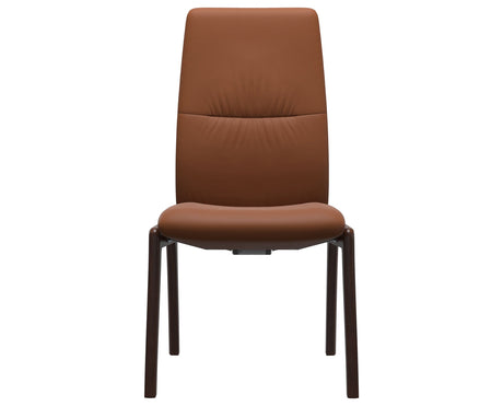 Mint | High Back Dining Chair with D100 Vertical Legs