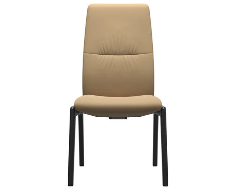 Mint | High Back Dining Chair with D100 Vertical Legs