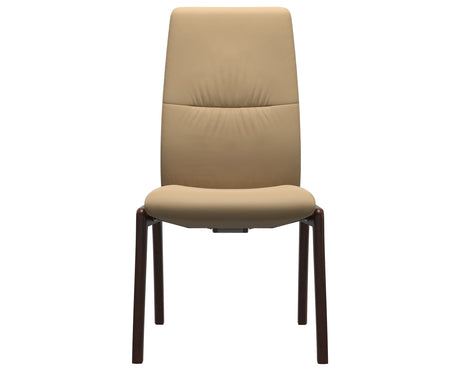 Mint | High Back Dining Chair with D100 Vertical Legs