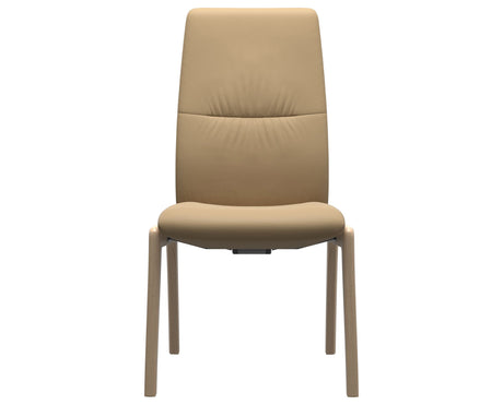 Mint | High Back Dining Chair with D100 Vertical Legs