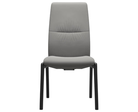 Mint | High Back Dining Chair with D100 Vertical Legs