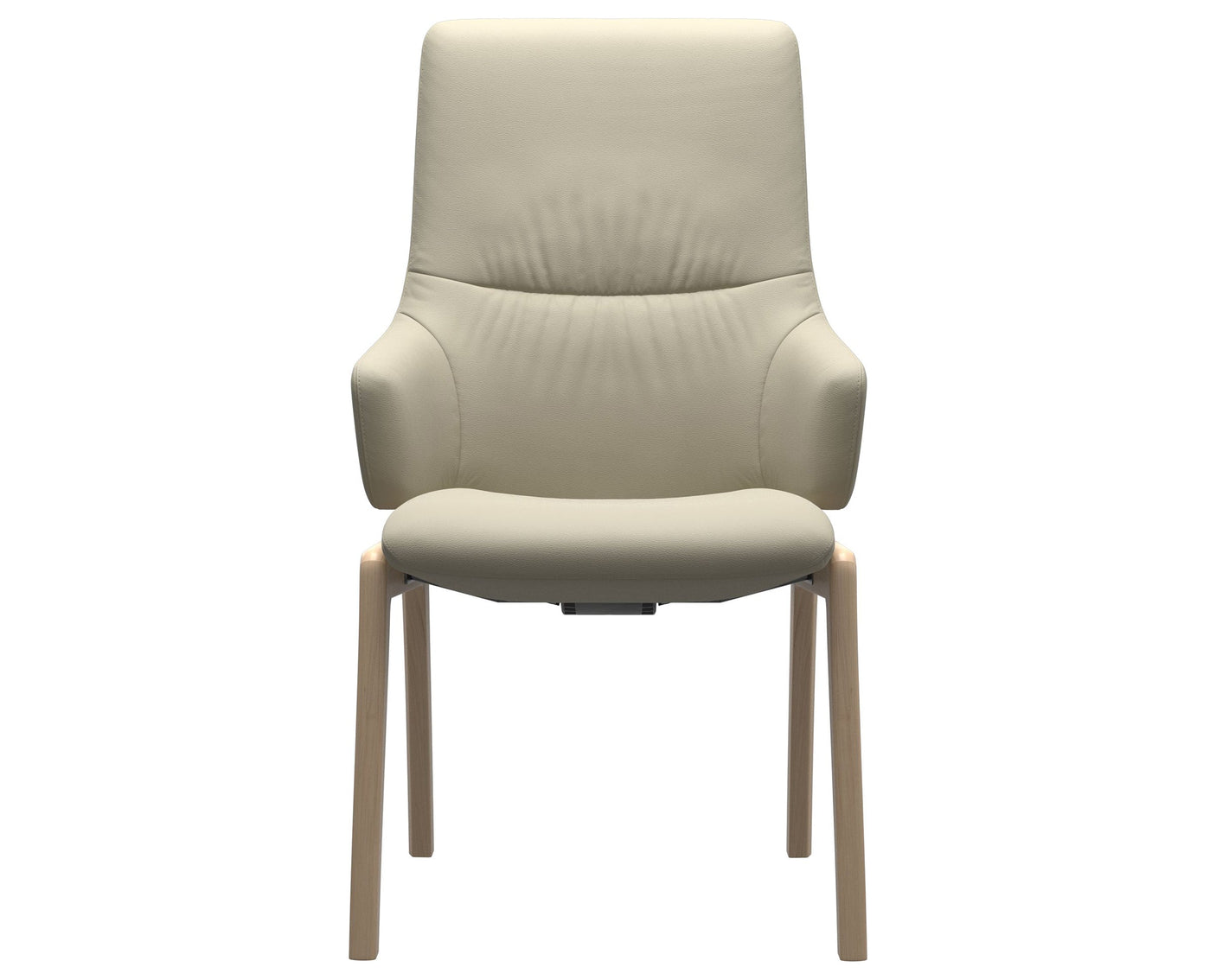 Mint | High Back Dining Chair with D100 Vertical Legs with Arms