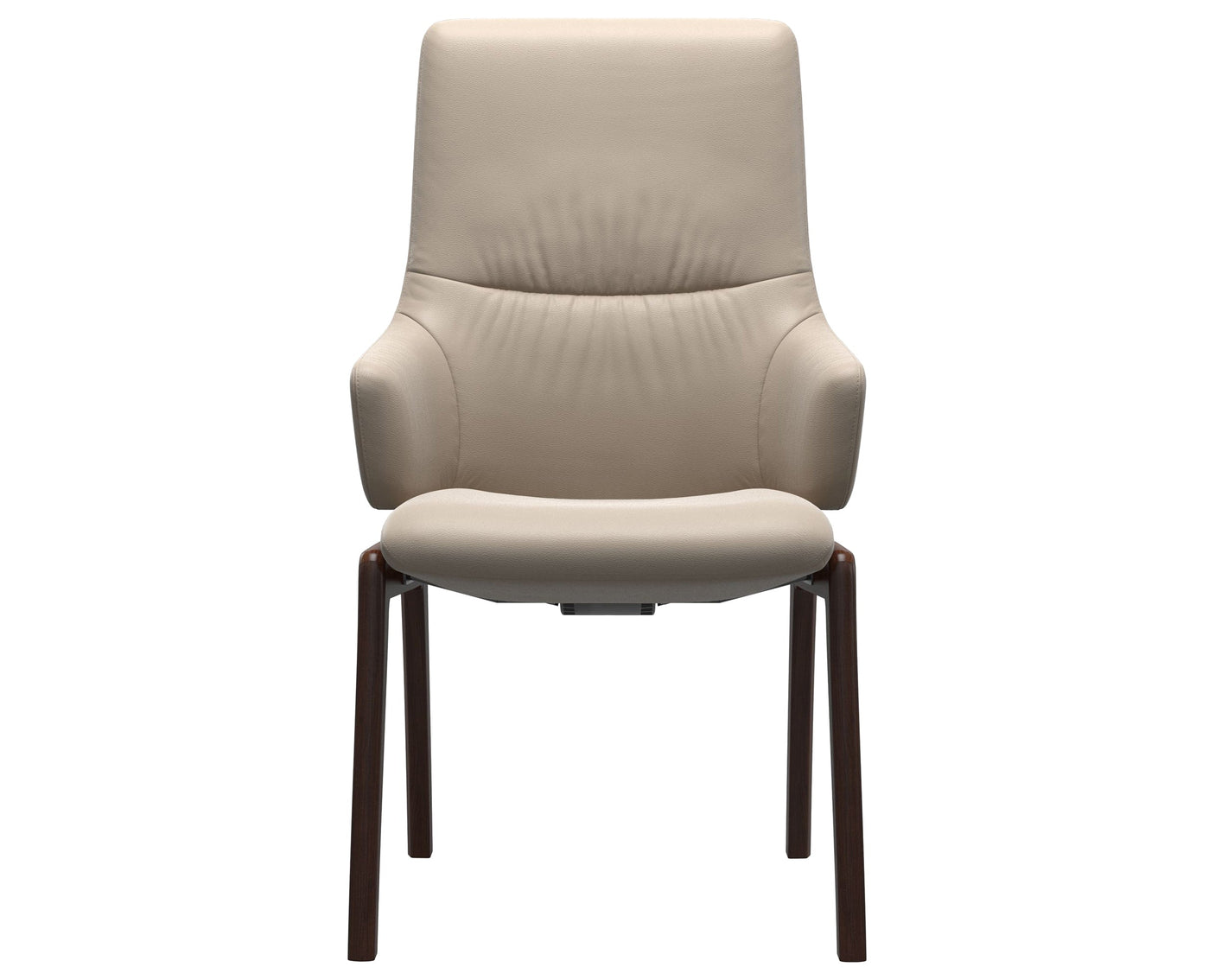Mint | High Back Dining Chair with D100 Vertical Legs with Arms