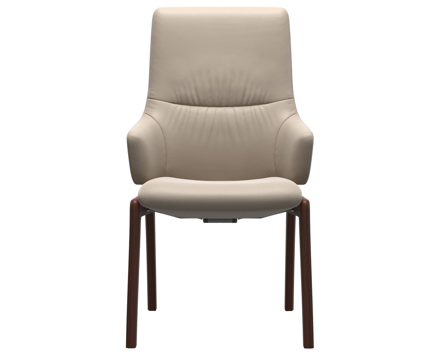 Mint | High Back Dining Chair with D100 Vertical Legs with Arms