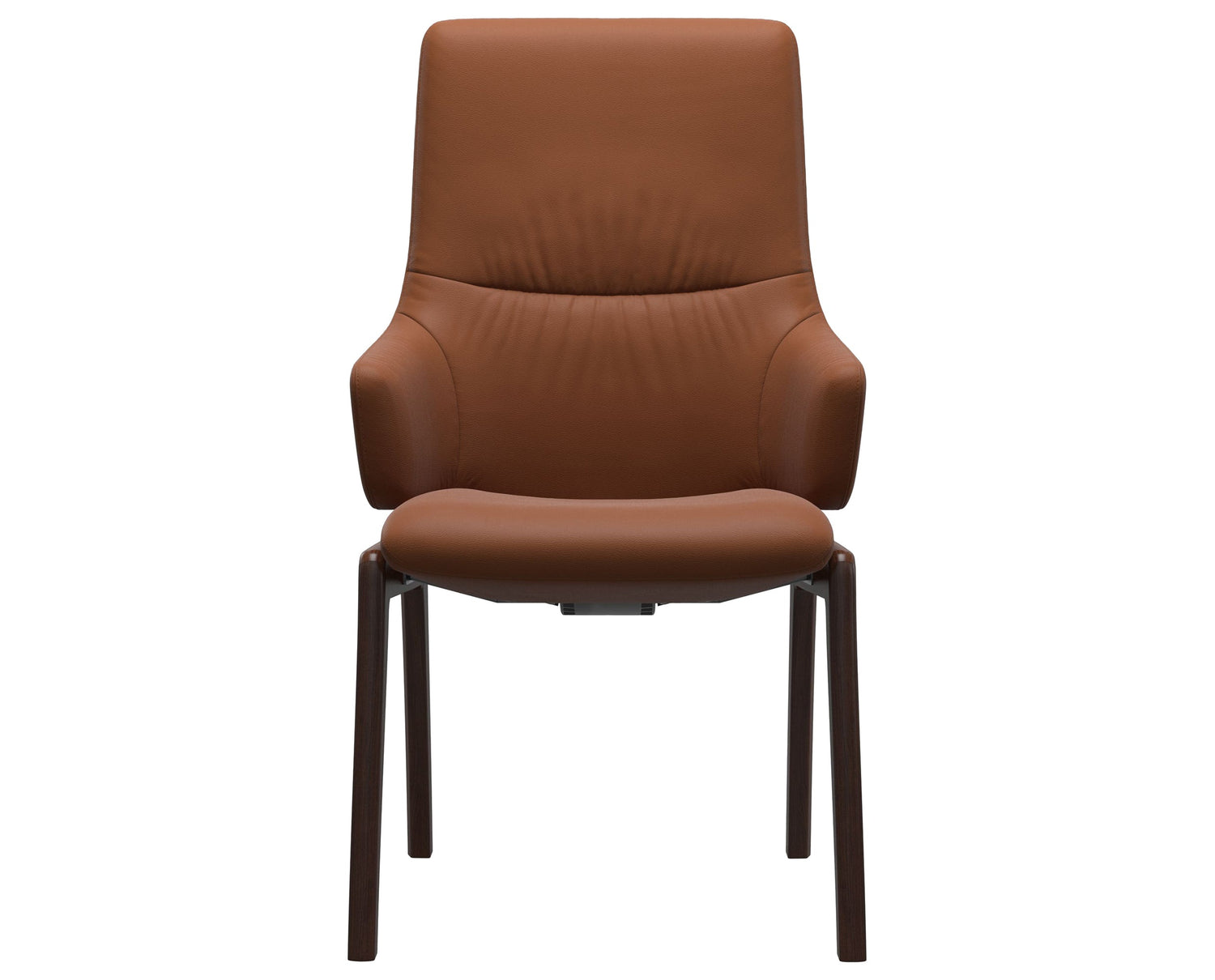 Mint | High Back Dining Chair with D100 Vertical Legs with Arms