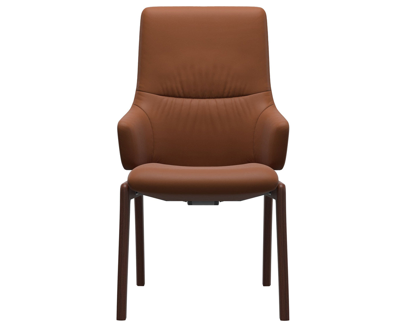 Mint | High Back Dining Chair with D100 Vertical Legs with Arms