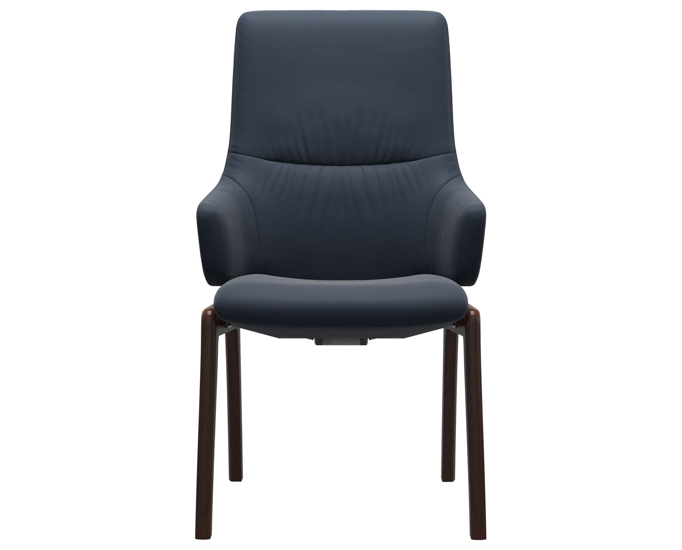 Mint | High Back Dining Chair with D100 Vertical Legs with Arms