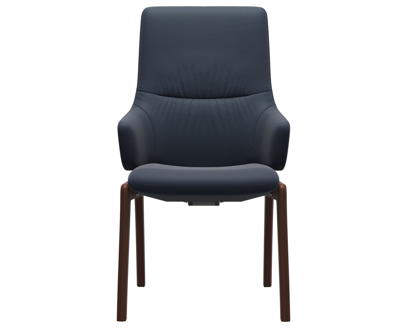 Mint | High Back Dining Chair with D100 Vertical Legs with Arms