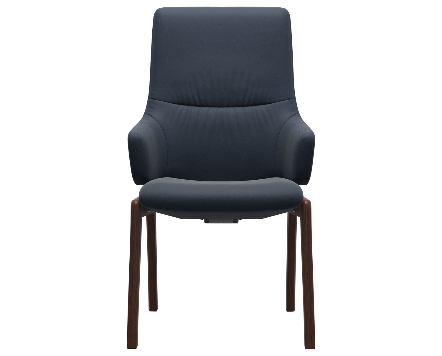 Mint | High Back Dining Chair with D100 Vertical Legs with Arms