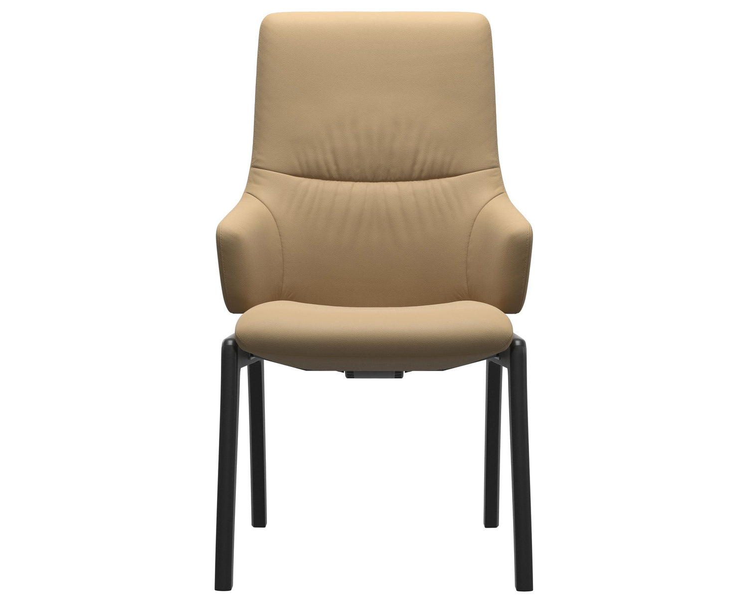 Mint | High Back Dining Chair with D100 Vertical Legs with Arms