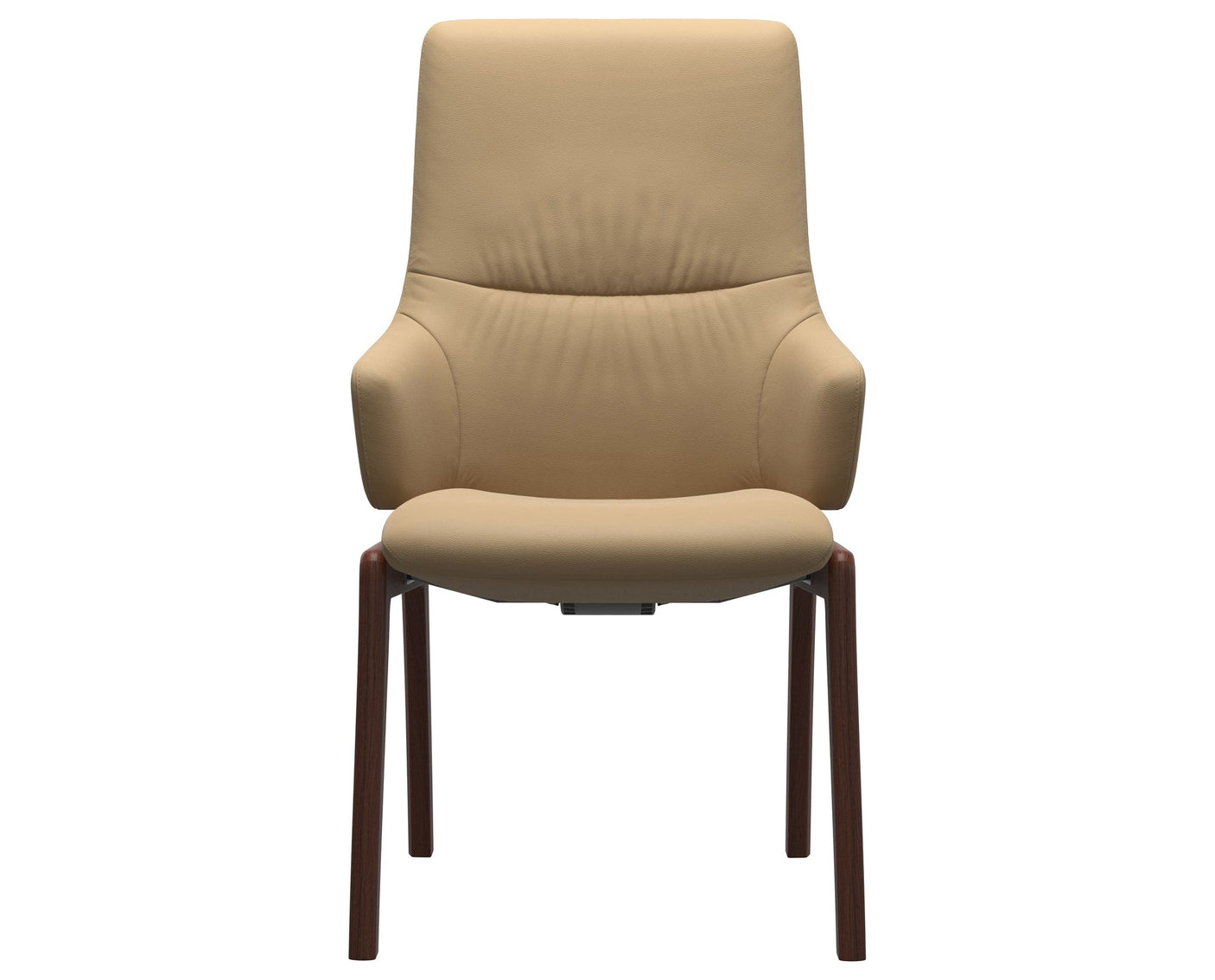 Mint | High Back Dining Chair with D100 Vertical Legs with Arms