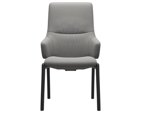 Mint | High Back Dining Chair with D100 Vertical Legs with Arms