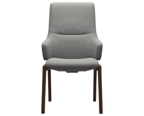 Mint | High Back Dining Chair with D100 Vertical Legs with Arms